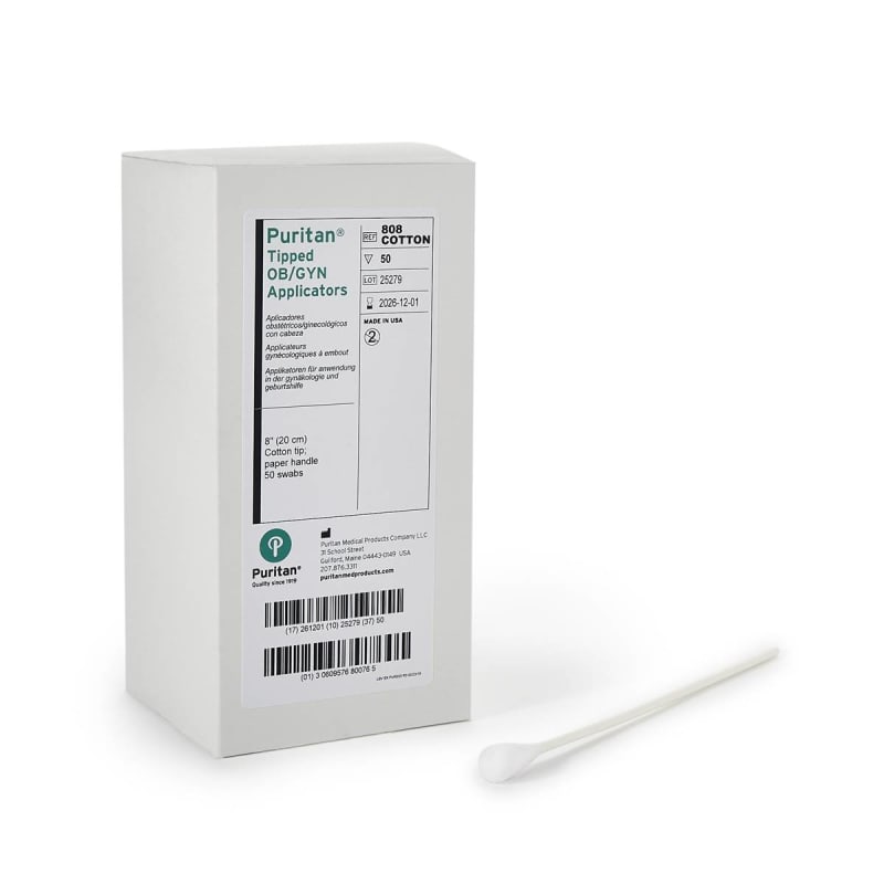 Puritan Medical Products PuritanÂ® OB/GYN Swabstick, 8-Inch Length